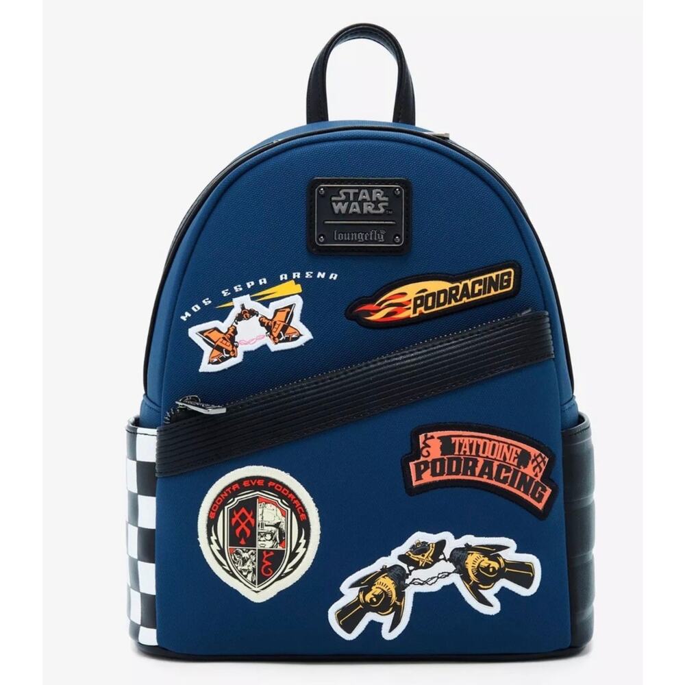 Loungefly Star Wars Podracing Patches Mini Backpack NWT